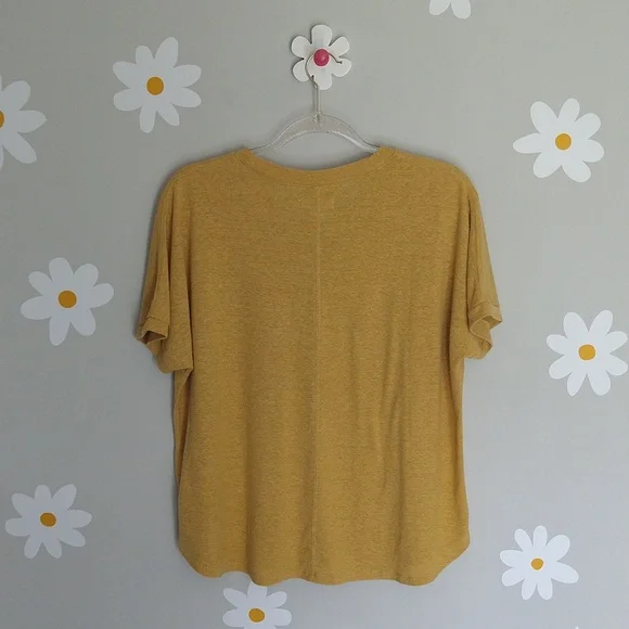 Madewell Hemp Relaxed Drapey Tee Ornate Gold - Picture 4 of 12